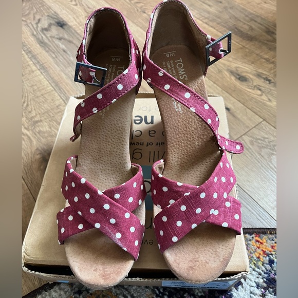 Toms strappy wedge sandals - Picture 4 of 5